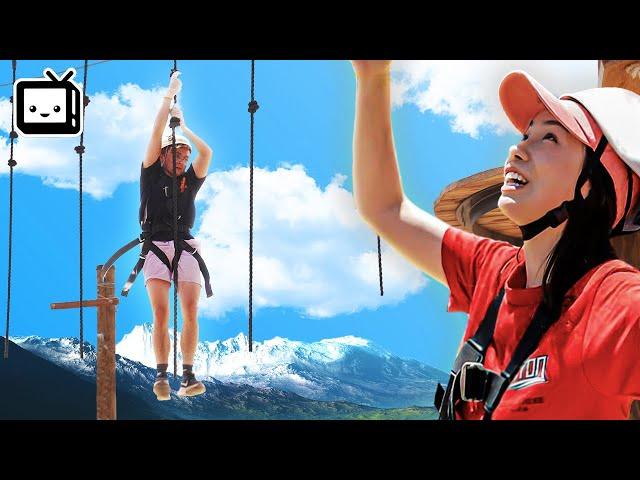 OFFLINETV TRIES HIGH ROPES COURSE