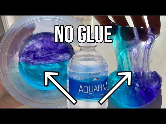 1 INGREDIENT SLIME! Testing NO GLUE Water Slimes! DIY NO GLUE Slime