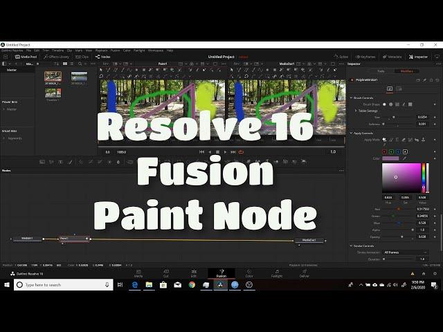 Resolve 16 Fusion Paint Node Basics