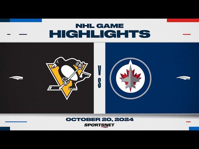 NHL Highlights | Penguins vs. Jets - October 20, 2024