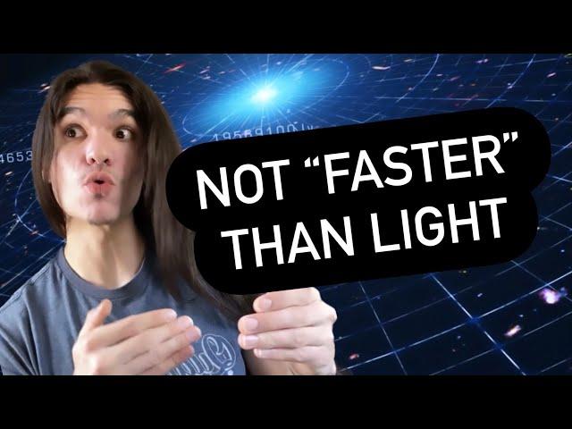 The Universe Doesn’t Expand “Faster” Than Light