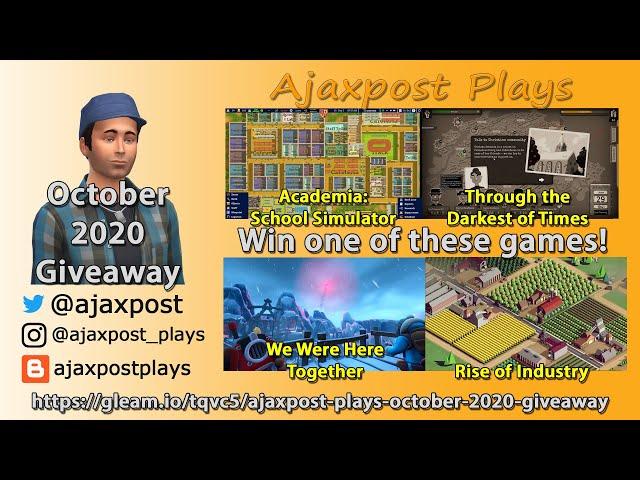 Ajaxpost Plays Channel Monthly Giveaway : October 2020 / 1000 Subscribers