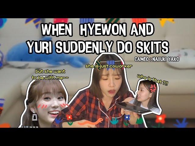 [ENG] Hyewon Suddenly Call Yuri and Jealous When She Heard Another Girl Voices feat Nabuki Yako