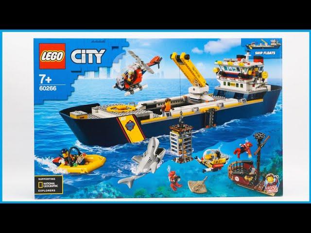 LEGO City 60266 Ocean Exploration Ship Speed Build Review