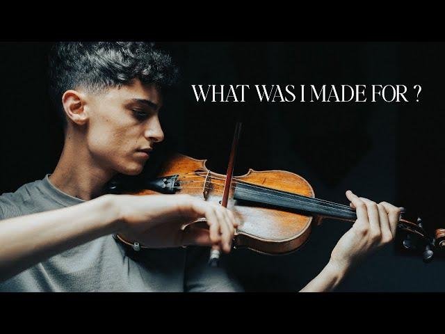 Billie Eilish - What Was I Made For? Violin Cover by Nasif Francis