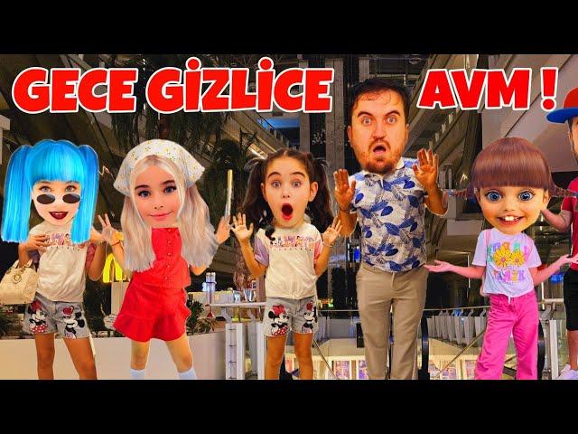 GECE GİZLİ AVM DE KALDIK !! BAKIN KİMLER GELDİ ?? ANNEM KIZDI !!