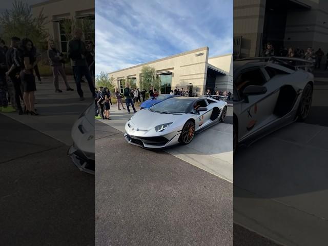 This LAMBORGHINI AVENTADOR SVJ with a GINTANI EXHAUST SOUNDS INSANE 