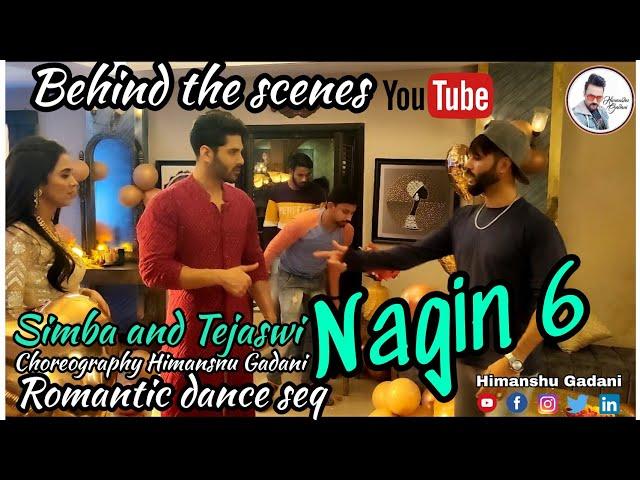 Choreographer Himanshu Gadani Behind the scenes of Nagin 6 Romantic song ft. Simba & Tejaswi