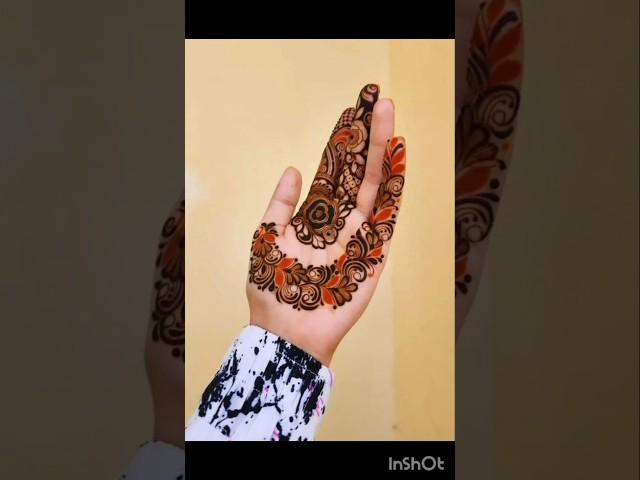 Easy front hand mehndi design  #mehndi #shortvideo #shorts #trending #instagram #tiktok #henna