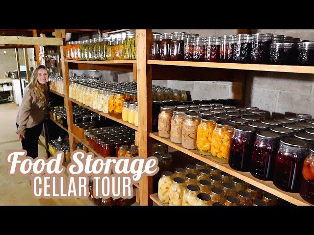 FOOD STORAGE CELLAR TOUR | PANTRY TOUR | CANNING RECIPES | MEAL PREP COOK WITH ME LARGE FAMILY MEALS