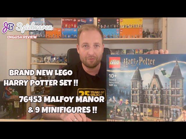 Early review: LEGO Harry Potter 76453 Malfoy Manor with 9 minifigures!