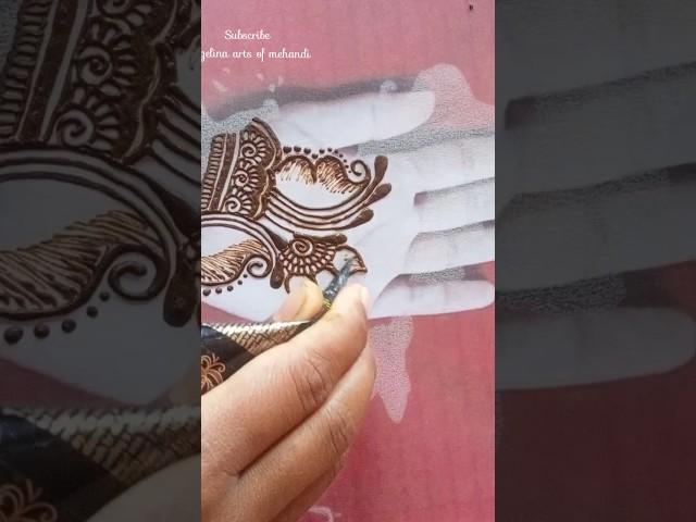 easy front hand mehandi design| #shorts #ytshorts