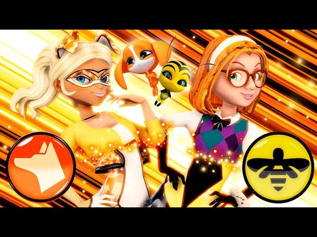 [MIRACULOUS EXCHANGE] Chloe as Le Huntress | Sabrina as Honey stinger (+ DUET TRANSFORMATION)