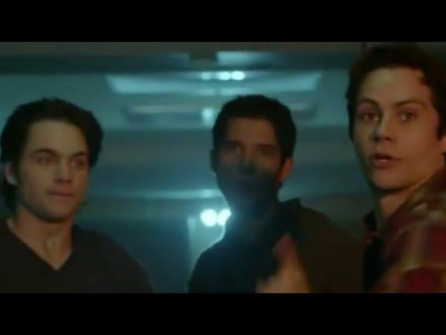 stiles, scott, and liam being a chaotic family