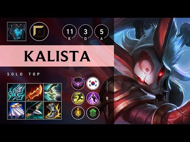 Kalista Top vs Gangplank - KR Master Patch 25.06