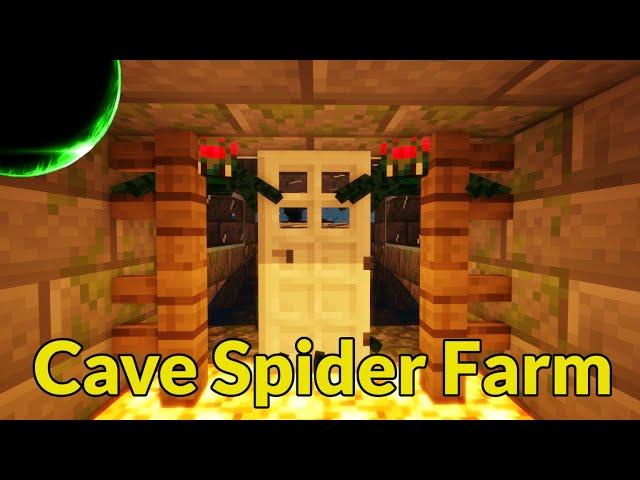 How to Make a Cave Spider XP Farm (Java & Bedrock 1.20.6 and Down) | Minecraft Farm Tutorial