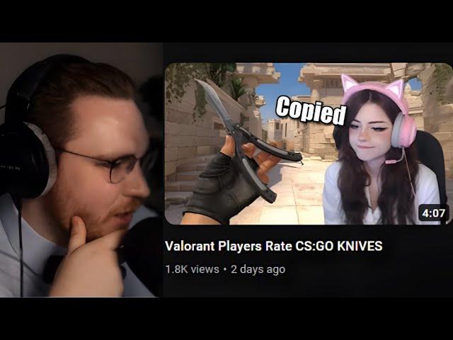 ohnePixel reacts to VALORANT Players Rate CS:GO KNIVES