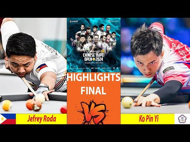 HIGHLIGHTS FINAL | Jefrey Roda vs Ko Pin Yi | UNIVERSAL CHINESE TAIPEI OPEN 2024