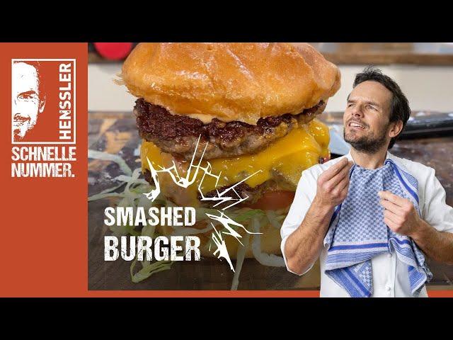 Schnelles Smashed Burger Rezept von Steffen Henssler