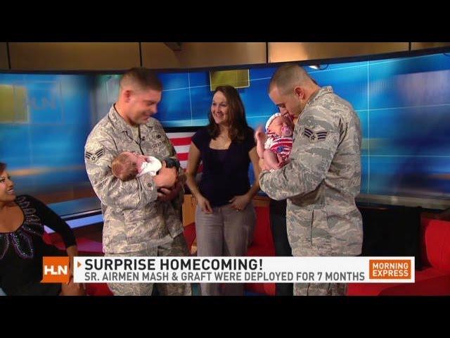 Surprise military reunion live on Morning Express