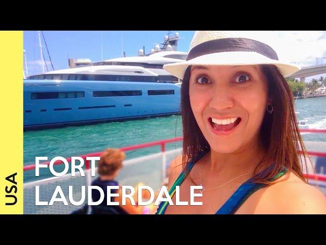 Fort Lauderdale, Florida | Beach and Boat tour (travel vlog)