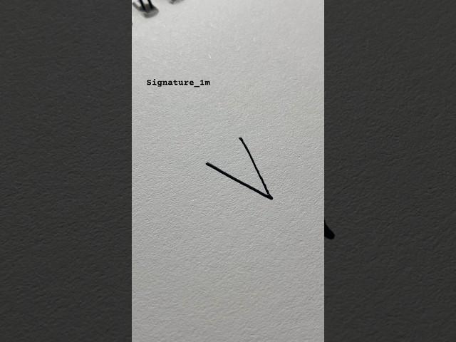 How to sign the letter V?️