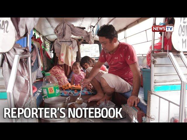 Reporter's Notebook: Pamilya ng isang driver, naninirahan sa loob ng jeep ngayong pandemya