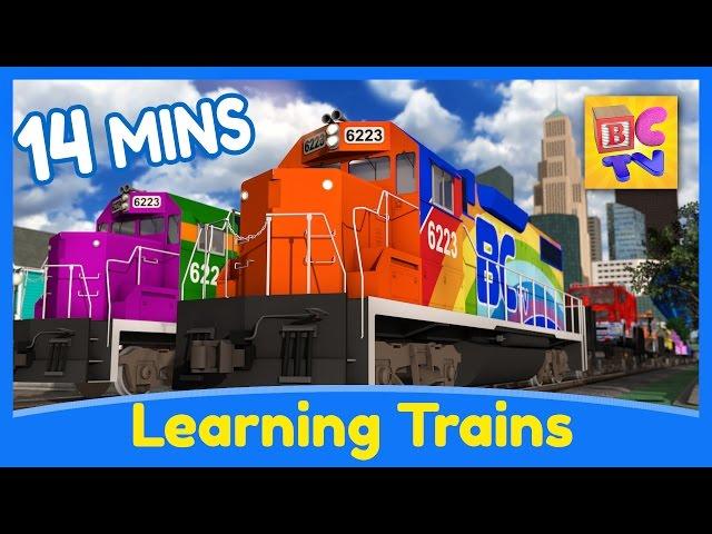 Learn the Alphabet, Colors, Shapes & Numbers | Learning Train Cartoons for Kids