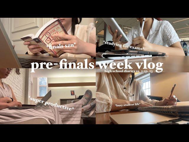 pre-finals week vlog: high school diaries ss. 2 ep. 13 | studying for exams, being super productive!