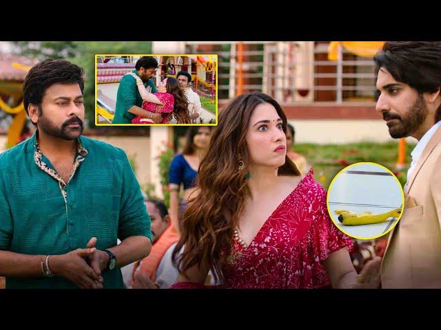 Chiranjeevi, Sushanth Anumolu & Tamannaah Bhatia Telugu Ultimate Comedy Scene || Kotha Cinema
