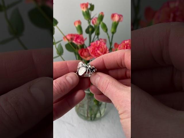 Available on LizardiJewelry.com this one of a kind ring was handmade with solid sterling silver