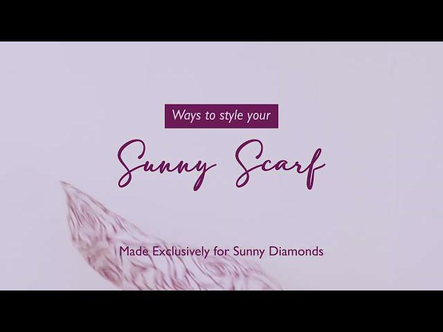 Ways to style your scarf| Limited edition| Sunny Diamonds