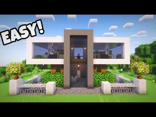 Minecraft: How to make Easy Modern House