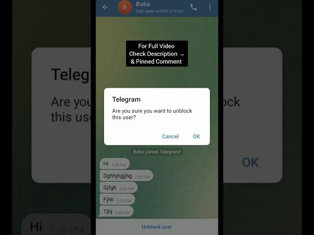 Best Way To Unblock Yourself On Telegram In 2023 #telegram #mttd