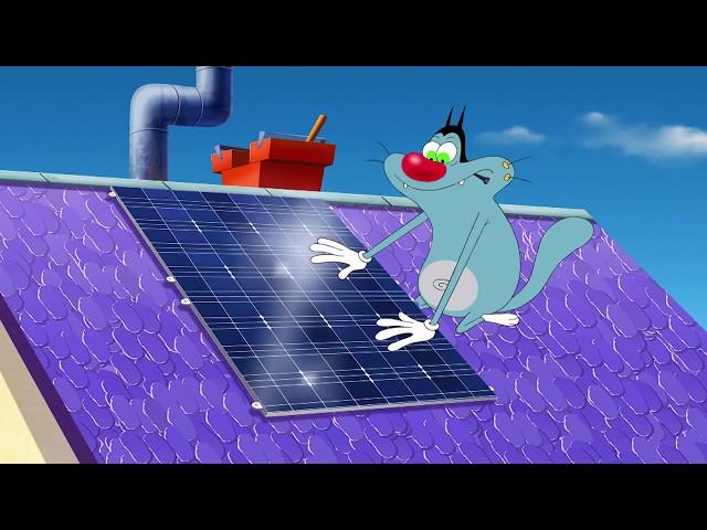 हिंदी Oggy and the Cockroaches - Oggy Goes Green (S04E32) - Hindi Cartoons for Kids