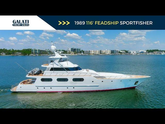 1989 116' Feadship Sport Fisher Yacht For Sale "Boss"