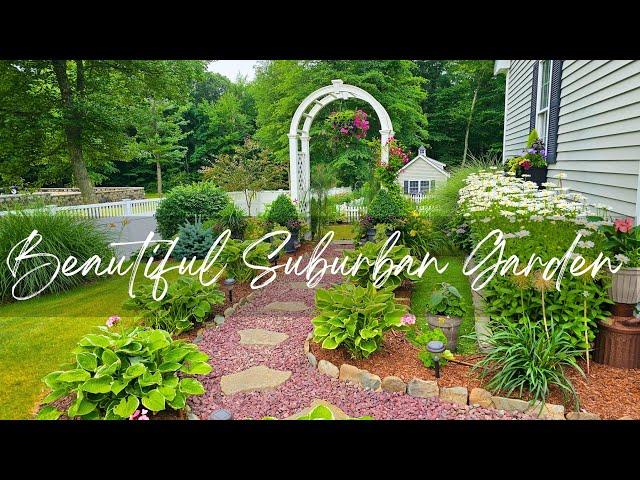 Creating Pockets of Beauty In A Suburban Garden. July Garden Tour 2024.