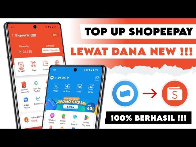 Cara Isi Saldo ShopeePay Lewat DANA || Top Up ShopeePay Lewat DANA