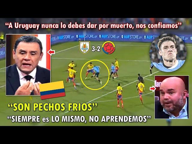 DESTROZADOS! PERIODISTAS COLOMBIANOS EXPLOTAN TRAS DERROTA con URUGUAY VS COLOMBIA 3-2 HOY