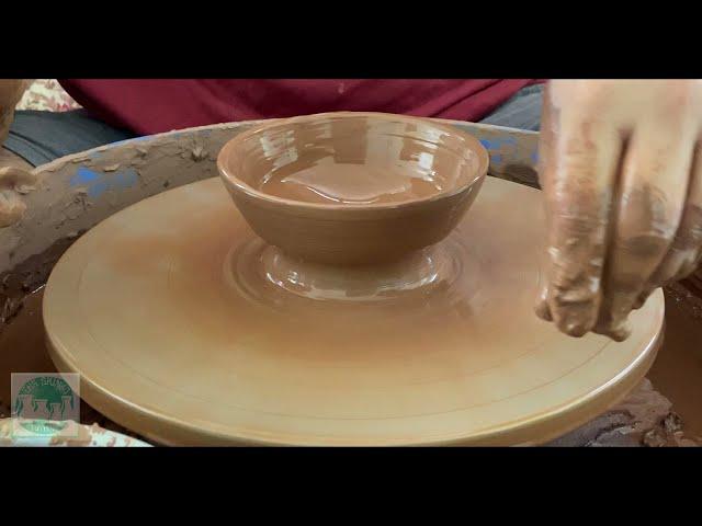 How to make small pottery bowl on potter's wheel // Skinjo // EP-2