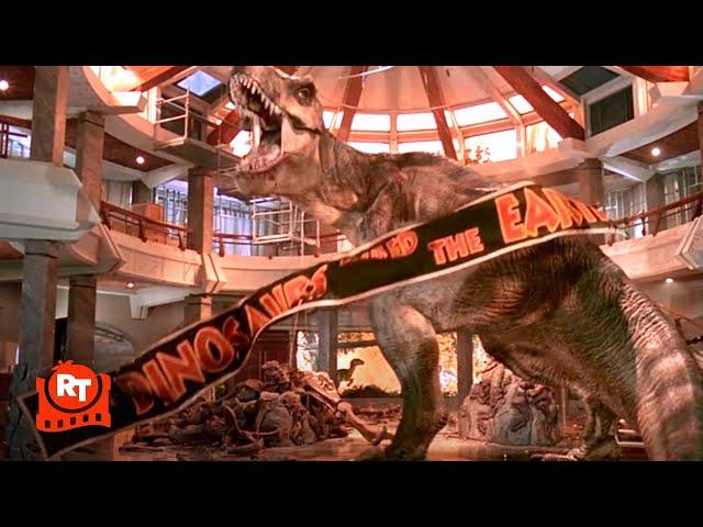 Jurassic Park (1993) - T-Rex vs. the Raptors Scene | Movieclips