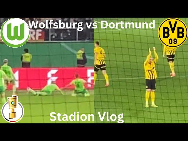 Wolfsburg vs Dortmund Stadion Vlog 2024 | Enges Duell im DFB Pokal