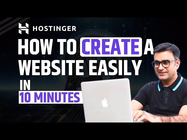 How to Create a Website Easily Using Hostinger AI Website Builder | DEEPAK BAJAJ