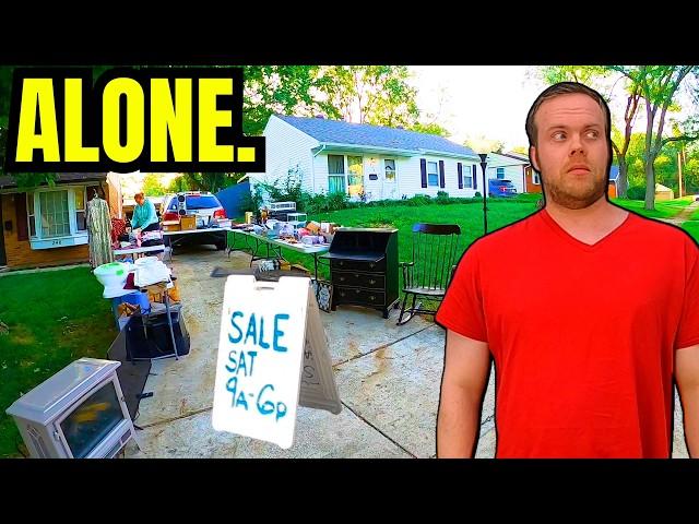 I WAS THE ONLY ONE AT THIS YARD SALE! THIS IS WHAT HAPPENED.