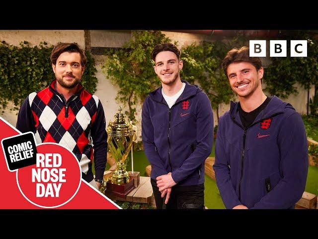 Jack Whitehall plays golf with Declan Rice and Mason Mount   Red Nose Day: Comic Relief 2022  BBC