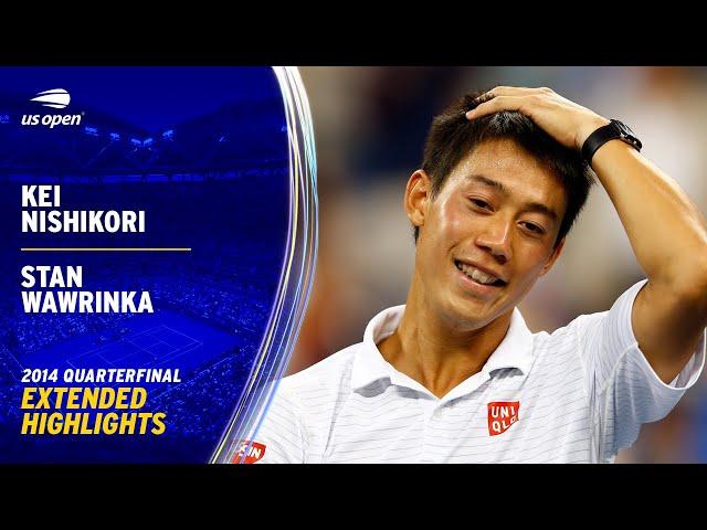 Kei Nishikori vs. Stan Wawrinka Extended Highlights | 2014 US Open Quarterfinal