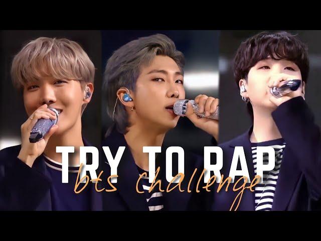 TRY TO RAP | BTS CHALLENGE | WITH LYRICS