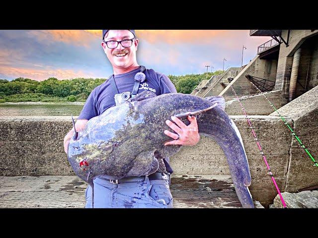 24 Hour Camp, Kayak & Fish Below A MASSIVE DAM! - Tripled Up On MONSTERS