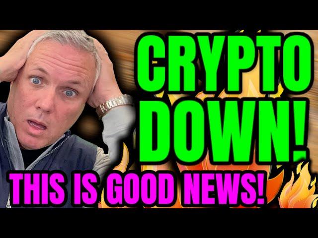 BREAKING CRYPTO NEWS! CRYPTO IS DOWN TODAY! THIS IS GOOD NEWS CRYPTO HOLDERS!