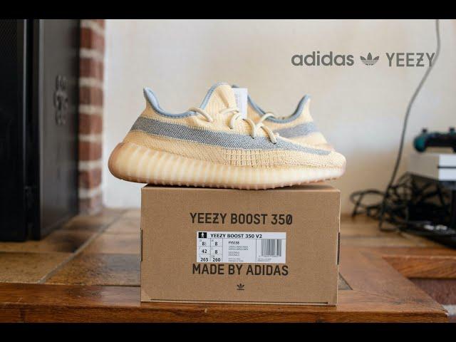 Unboxing Review: Adidas YEEZY Boost 350 V2 'Linen' 2020 Release